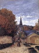 Claude Monet Street in Sainte-Adresse oil painting reproduction